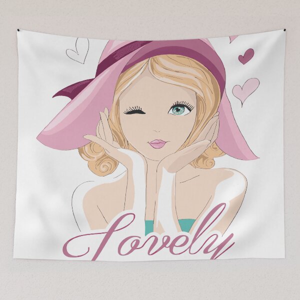 Item preview, woman wearing a hat designed and sold by maryamum.