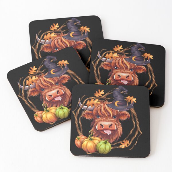 Item preview, Hay There Pumpkin Highlander cow Halloween  designed and sold by MilkyForest.