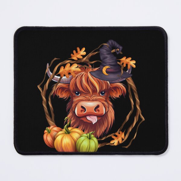 Item preview, Hay There Pumpkin Highlander cow Halloween designed and sold by MilkyForest.