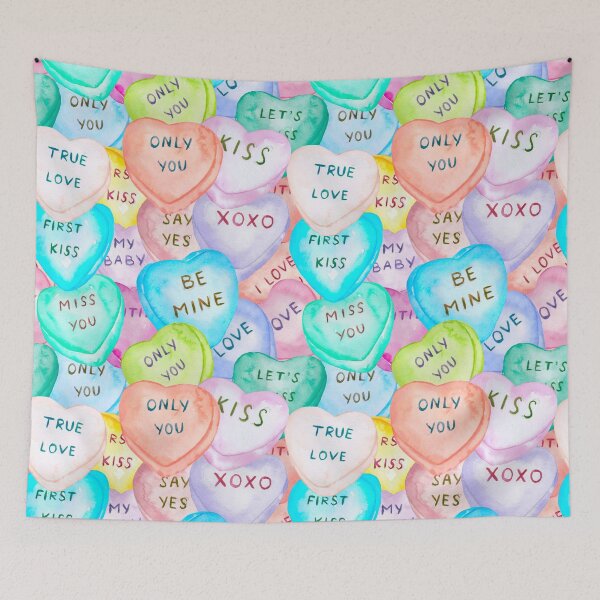 Item preview, Conversation Heart Pile designed and sold by HematiteDesign.