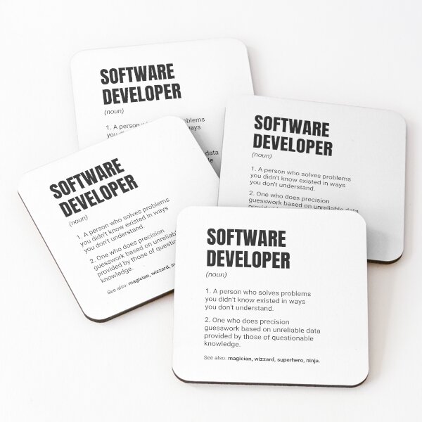 Item preview, Software Developer Definition Funny Engineer designed and sold by CuteLovelyDesigns.