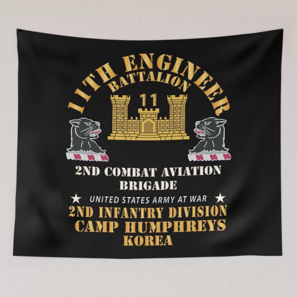 Item preview, 11th Engineer Battalion - Camp Humphries 2nd Infantry Division - Korea  X 300 designed and sold by Military Insignia Products.