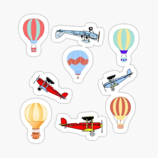 Item preview, air balloons and biplanes designed and sold by PilotandPlane.