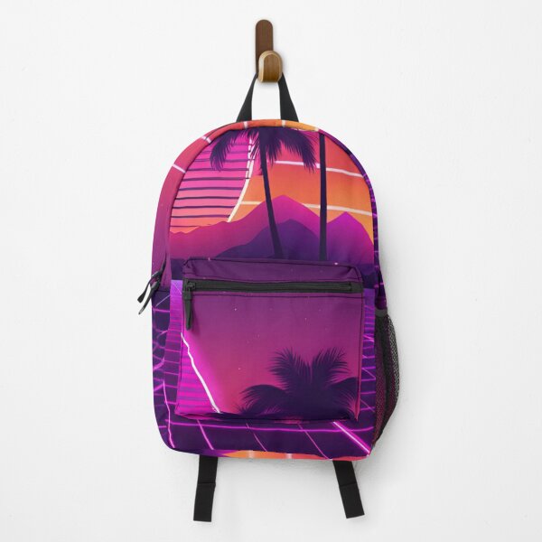 Item preview, Retro 80s Neon Sunset with Palm Trees designed and sold by Have Mercy.