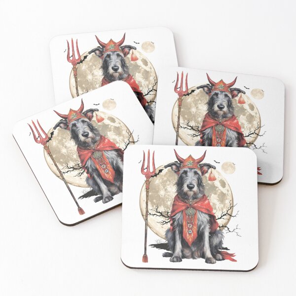 Item preview, A dog dressed as a devil. Full moon. designed and sold by MagelliShop.