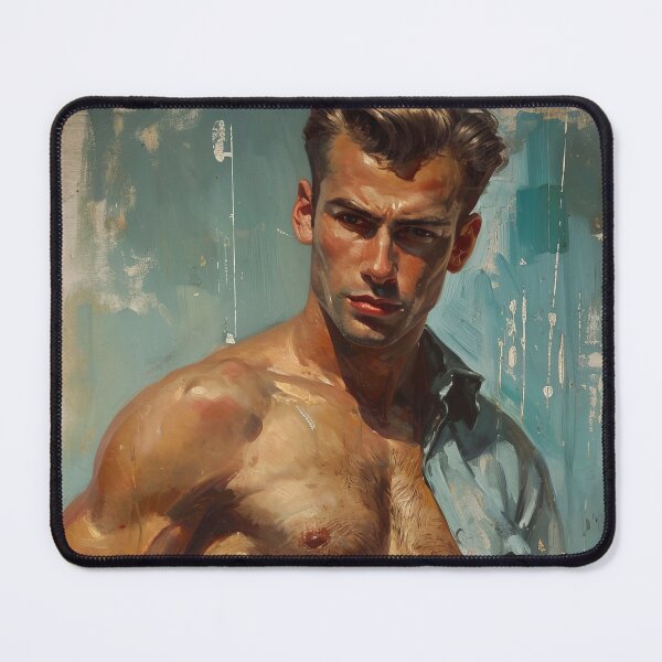 Item preview, Muscular Men in Retro Style, Strength and Elegance designed and sold by Piotrek0001.