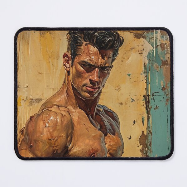 Item preview, Muscular Men in Retro Style, Strength and Elegance designed and sold by Piotrek0001.