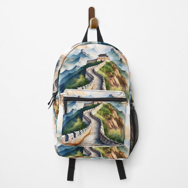 Item preview, Great Wall of China Hand-Drawn Illustration designed and sold by RaiyaTees.