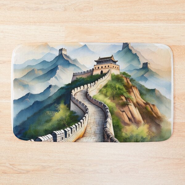 Item preview, Great Wall of China Hand-Drawn Illustration designed and sold by RaiyaTees.