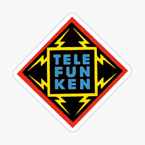 Artikel-Vorschau von Telefunken-Logo in drei Farben, designt und verkauft von empanadilla.