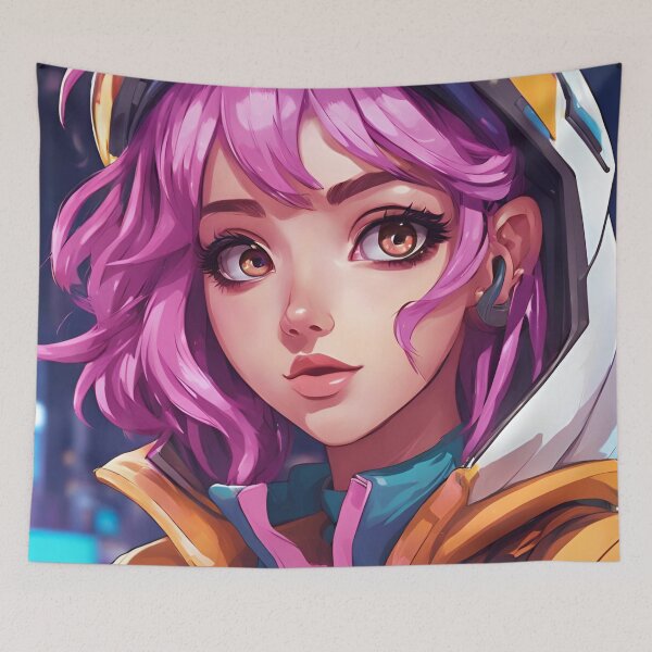 Item preview, Futuristic Anime Character in Dynamic Action Pose designed and sold by Have Mercy.