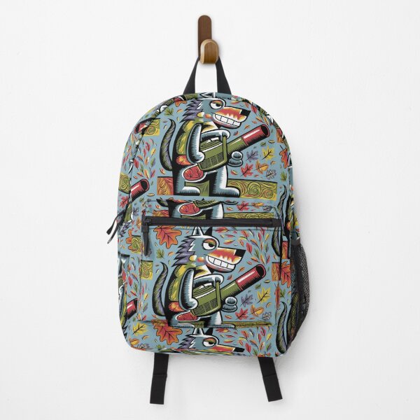 Item preview, Funny Wolf Blowing Fall Leaves Abstract  designed and sold by Nature's Fancy.