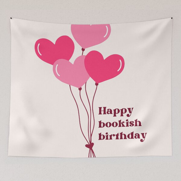 Item preview, Happy bookish birthday designed and sold by Neadoodles.