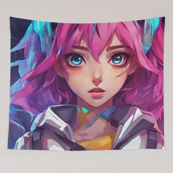 Item preview, Futuristic Anime Character in Dynamic Action Pose designed and sold by Have Mercy.