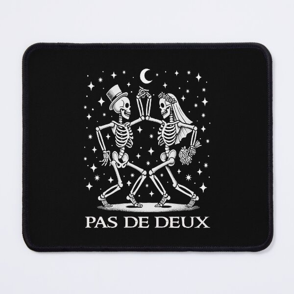 Item preview, Dancing Skeletons Pas De Deux French October Bridal Wedding Couple  designed and sold by Bad Kitty Designz.
