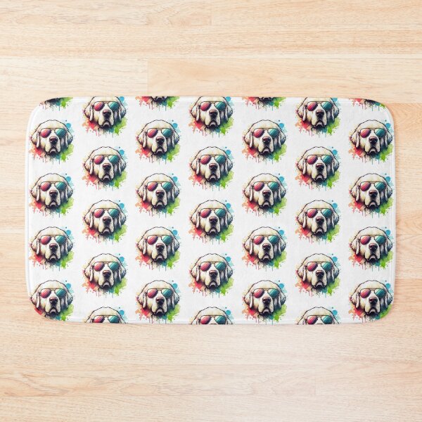 Item preview, Watercolor Kuvasz Dog Wearing Sunglasses designed and sold by TheAnimalZ00.