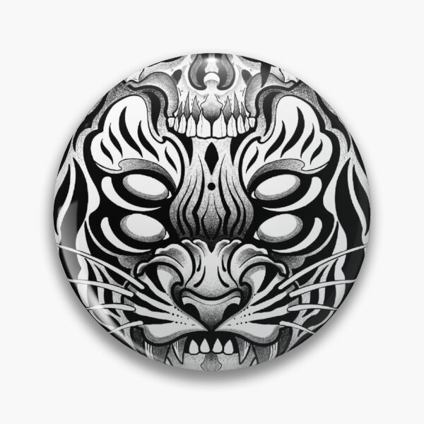 Item preview, Oriental style demon tiger designed and sold by 7Delamancha.