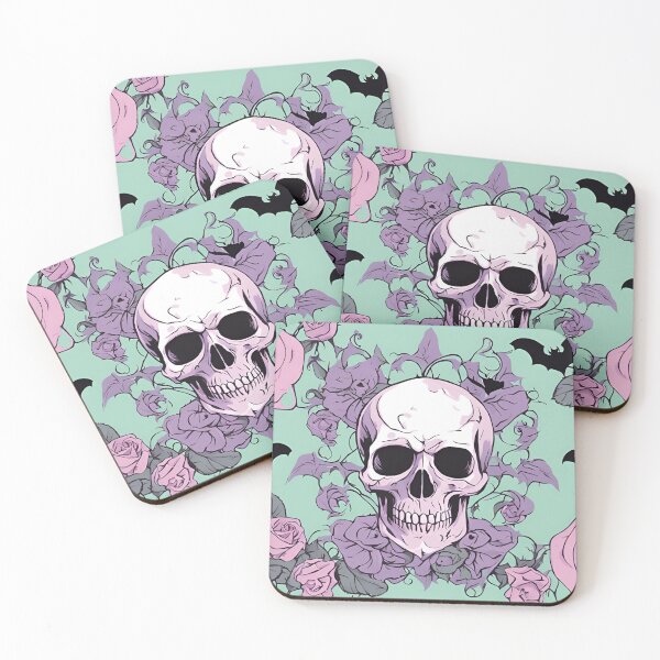 Item preview, Pastel Goth Skull and Roses Design designed and sold by Have Mercy.