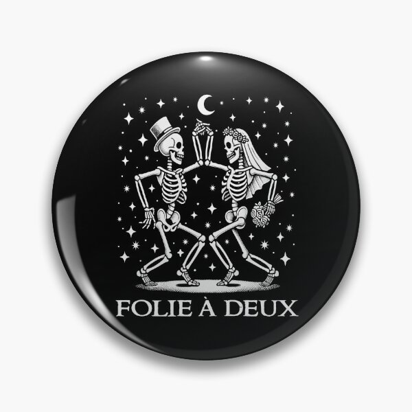 Item preview, Folie A Deux French Dancing Skeletons Funny Halloween Wedding Bridal Couple Costume  designed and sold by Bad Kitty Designz.