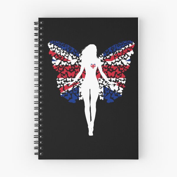 Item preview, British Girl UK GB Great Britain Flag Butterfly designed and sold by ZNOVANNA.