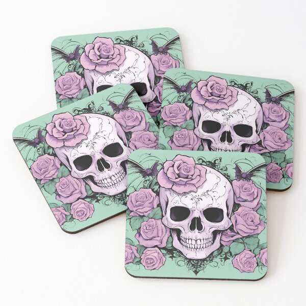 Item preview, Pastel Goth Skull and Roses Design designed and sold by Have Mercy.