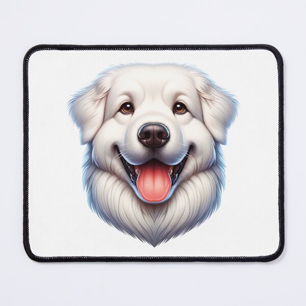 Item preview, Happy Kuvasz Dog Face designed and sold by TheAnimalZ00.