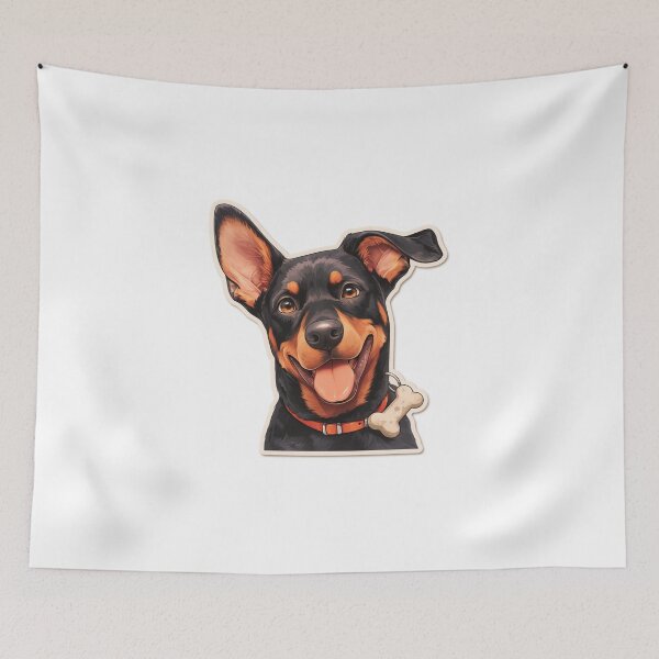 Item preview, Cute Doberman // Bone // Guarding dog // Best Friend // Dog Paw designed and sold by SMARTKIT  DESIGNAGENCY.