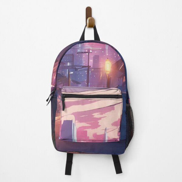 Item preview, Vibrant Anime-Inspired Glowing Cityscape designed and sold by Have Mercy.