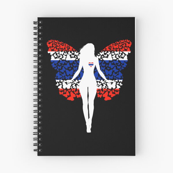 Item preview, Thai Girl Thailand Flag Roots Pride Butterfly designed and sold by ZNOVANNA.