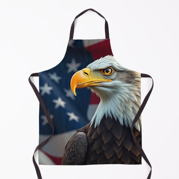 Item preview, Badass Bald Eagle next to its Flag designed and sold by SublimeMusings.
