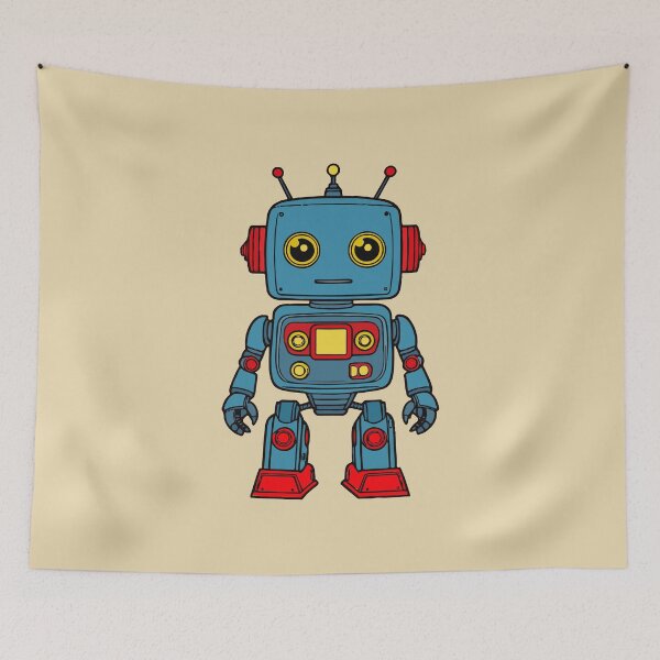 Item preview, 90s cute Retro Robot  designed and sold by Atlantico54.