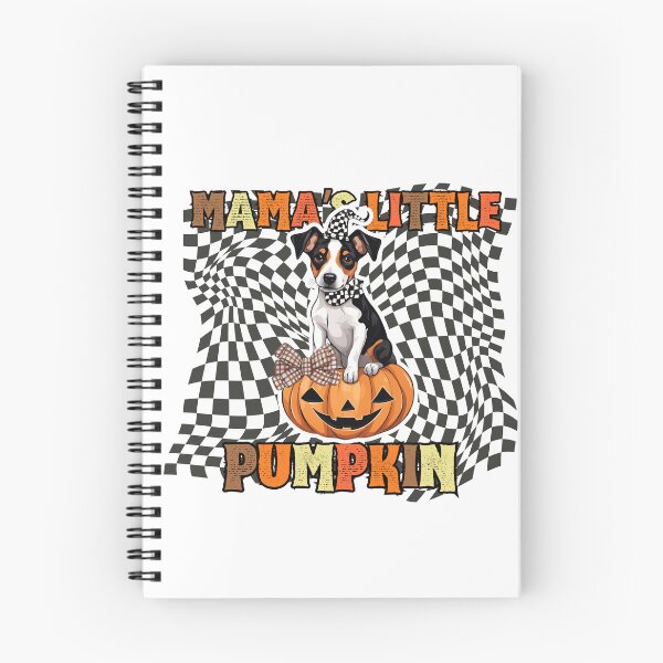 Item preview, "Mama's Little Pumpkin" - Nihon Teria in Halloween Pumpkin with Checkered Background designed and sold by GoodyPaws.