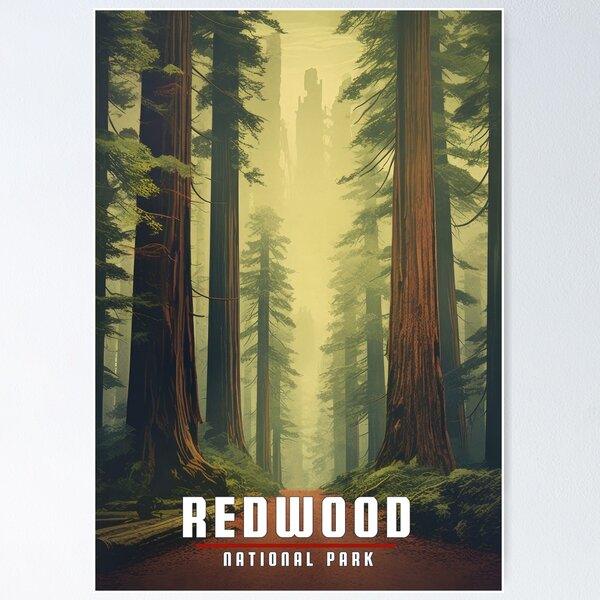 Item preview, Redwood National Park designed and sold by WanderlustArtsy.