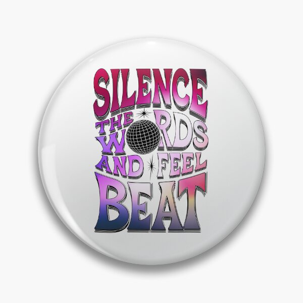 Item preview, Retro Indie Music Poster - "Silence the Words, Feel the Beat" with Disco Globe designed and sold by paulo silveira.