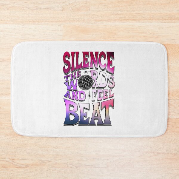 Item preview, Retro Indie Music Poster - "Silence the Words, Feel the Beat" with Disco Globe designed and sold by paulo silveira.