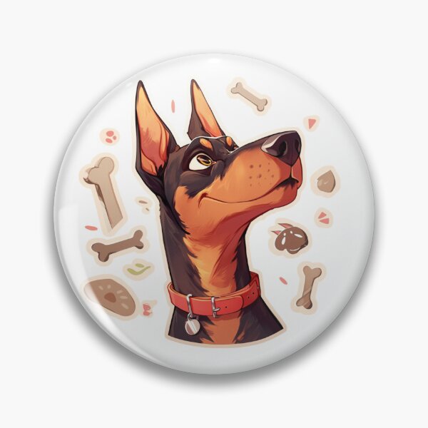 Item preview, Cute Doberman // Bone // Guarding dog // Best Friend // Dog Paw designed and sold by SMARTKIT  DESIGNAGENCY.