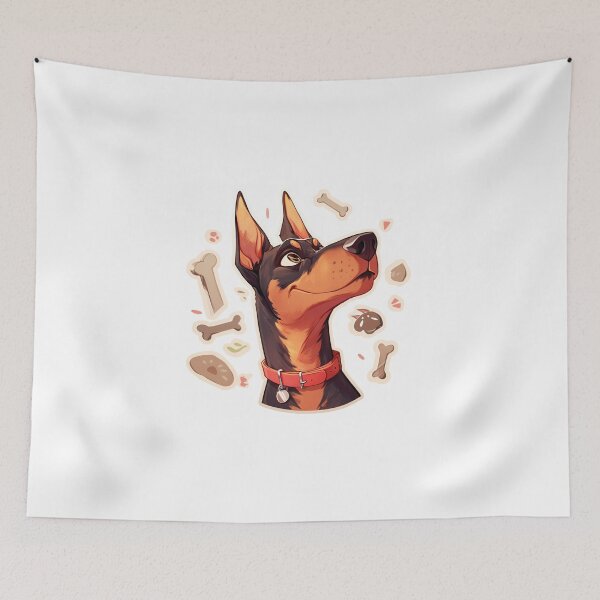 Item preview, Cute Doberman // Bone // Guarding dog // Best Friend // Dog Paw designed and sold by SMARTKIT  DESIGNAGENCY.