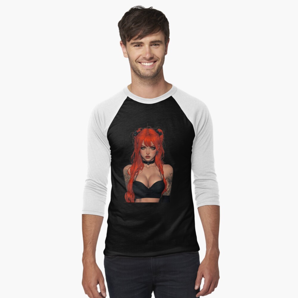 Item preview, Baseball ¾ Sleeve T-Shirt designed and sold by CursedbyLilith.