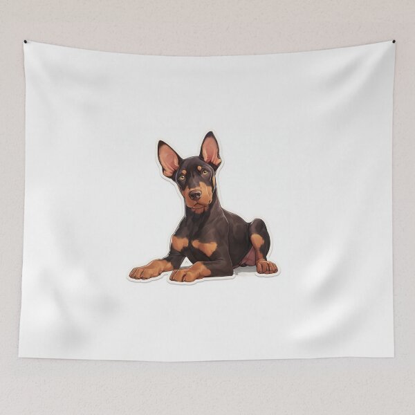 Item preview, Cute Doberman // Bone // Guarding dog // Best Friend // Dog Paw designed and sold by SMARTKIT  DESIGNAGENCY.