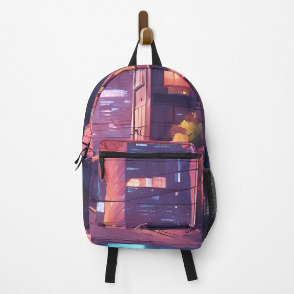 Item preview, Vibrant Anime-Inspired Glowing Cityscape designed and sold by Have Mercy.