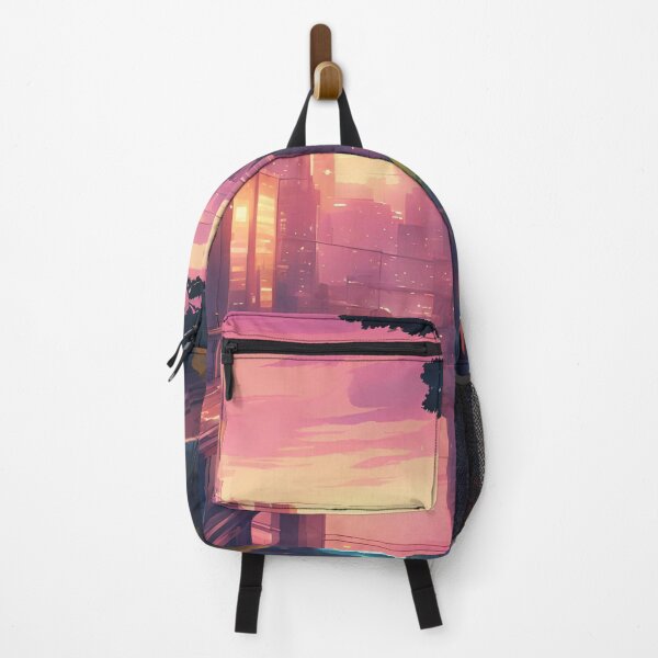 Item preview, Vibrant Anime-Inspired Glowing Cityscape designed and sold by Have Mercy.