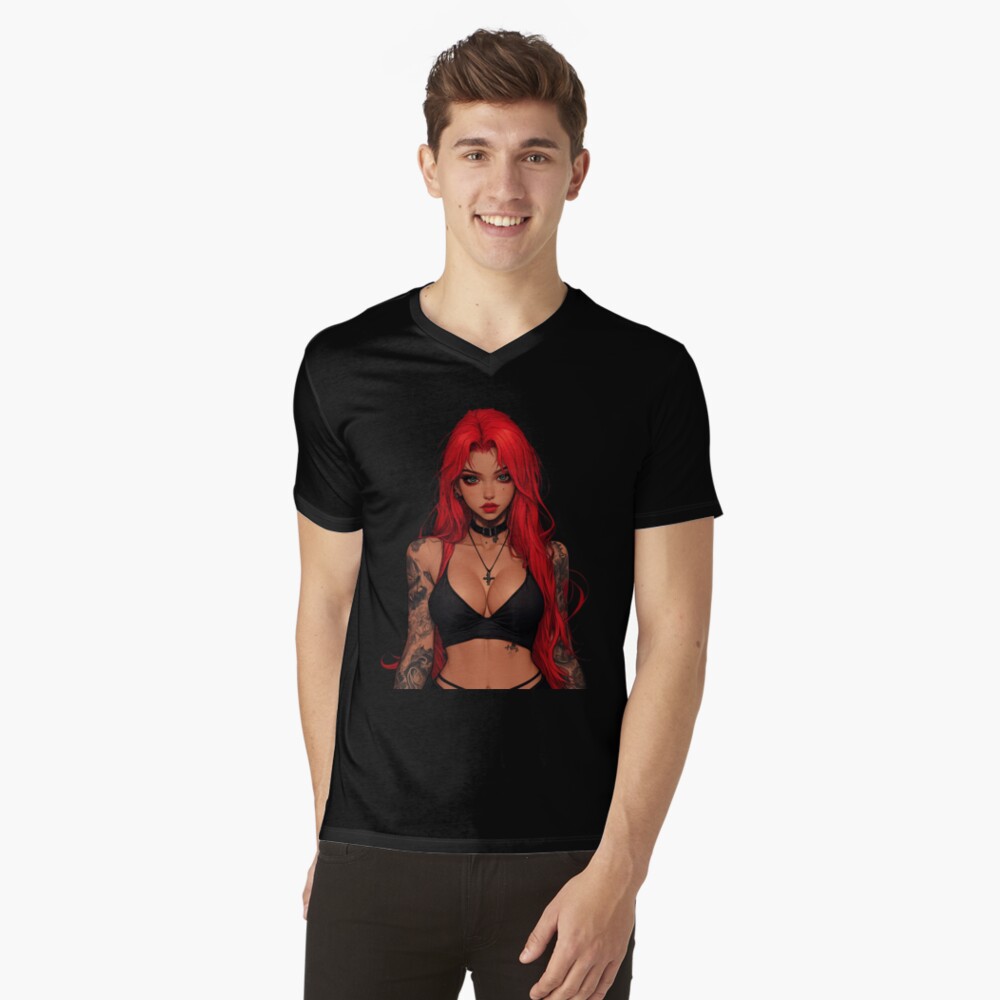 Item preview, V-Neck T-Shirt designed and sold by CursedbyLilith.