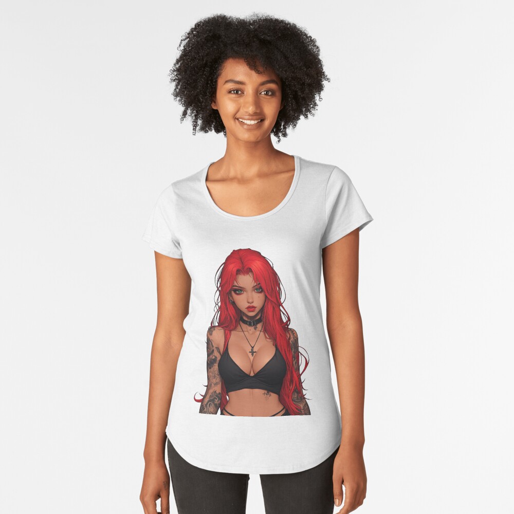 Item preview, Premium Scoop T-Shirt designed and sold by CursedbyLilith.