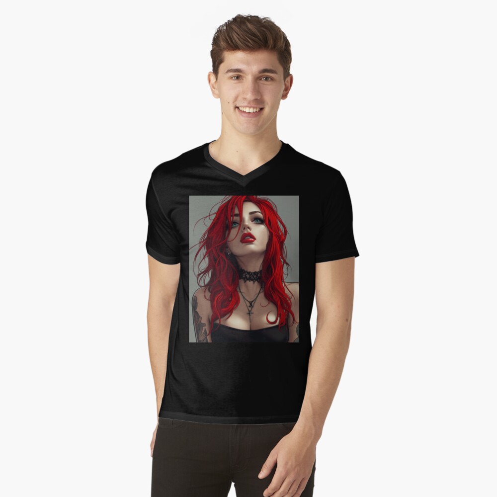 Item preview, V-Neck T-Shirt designed and sold by CursedbyLilith.