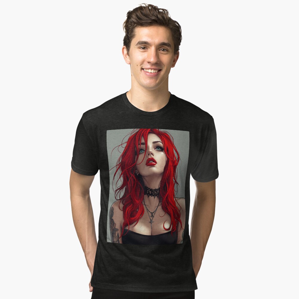 Item preview, Tri-blend T-Shirt designed and sold by CursedbyLilith.