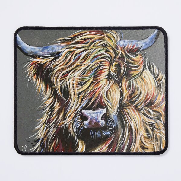 Item preview, Beau the Colourful Highland Cow designed and sold by SJWhitworthArt.