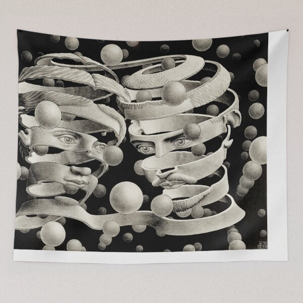 Item preview, M. C. Escher, Vínculo de unidad, Artista holandés, Grabado de Maurits Cornelis Escher, Surrealismo, Imp-Art, Obsequio de M. C. Escher, Arte de Maurits Escher designed and sold by Artistic Gift Print.