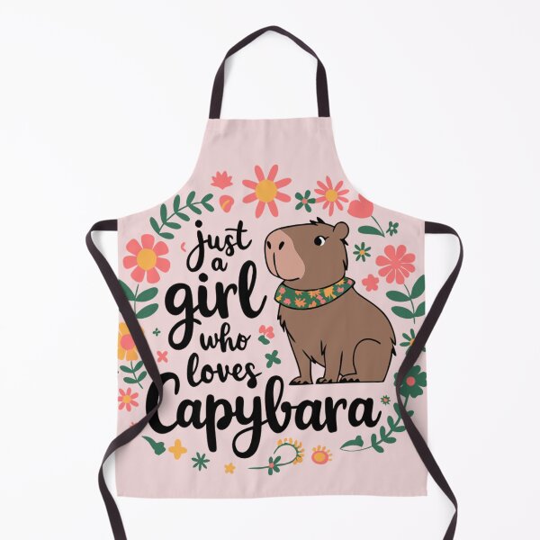Item preview, Just a girl who loves capybaras designed and sold by Theinspira1.