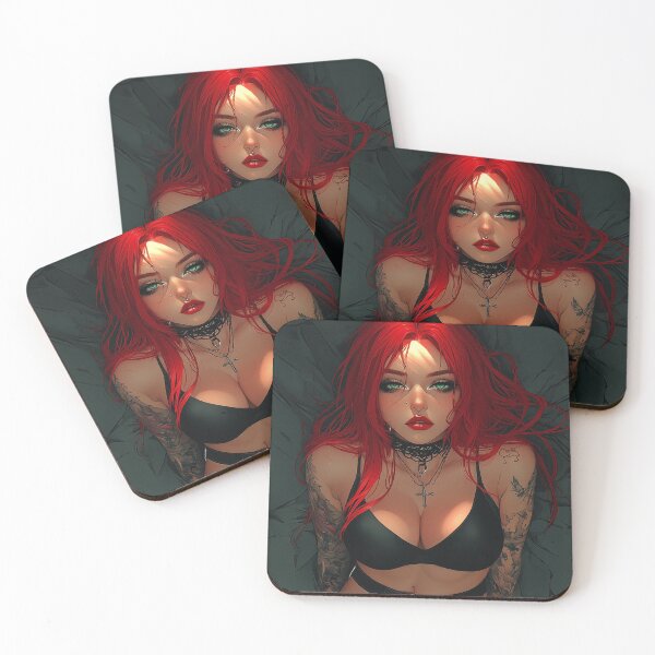 Item preview, Goth Redhead designed and sold by CursedbyLilith.