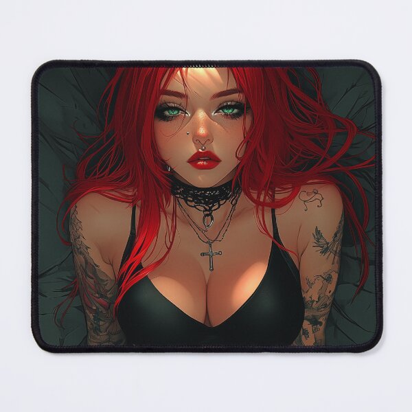 Item preview, Goth Redhead designed and sold by CursedbyLilith.